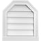 Ekena Millwork Octagonal Top Surface Mount PVC Gable Vent w/ 2"W x 2"P Brickmould Sill Frame, 16"W x 18"H GVPOT16X1803SN - alternate 1